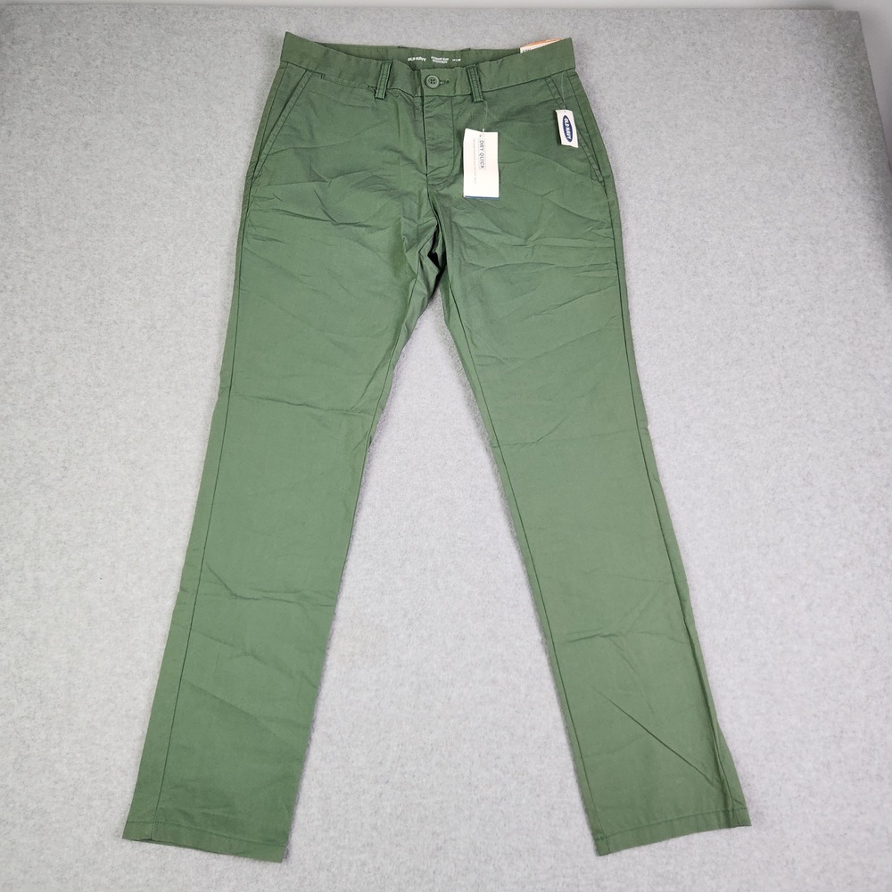 Old Navy Pants Mens 29x30 Green Ultimate Slim Built-In‎ Flex Dry Quick Stretch